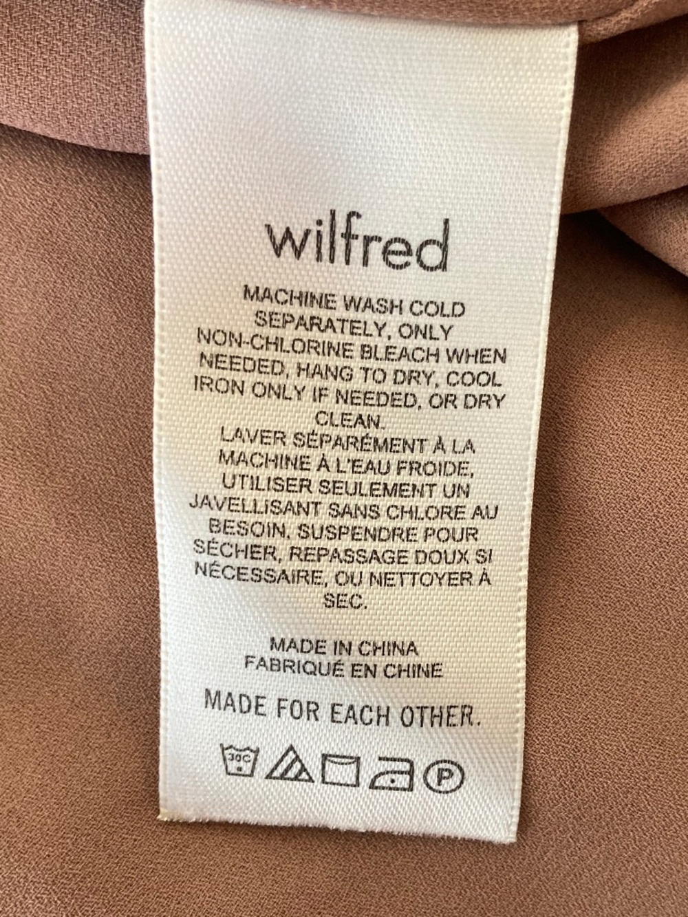 Aritzia Wilfred Rosalyn Brown Long Sleeve Mesh Smocked Tiered Midi Dress 2XSmall - Picture 8 of 8